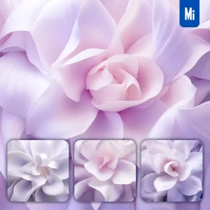 Midjourney Prompt Gardenia Purple Flower Petals Close Up Art Beauty Photography