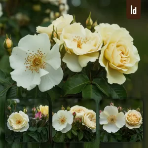 Ideogram Prompt White Yellow Flower Close Up Leaves Photography