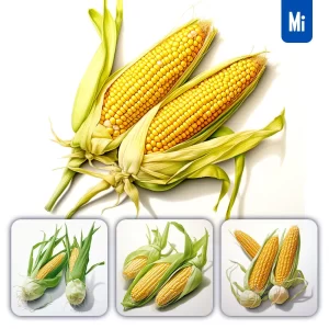 Midjourney Prompt Corn Detailed Illustration Painting