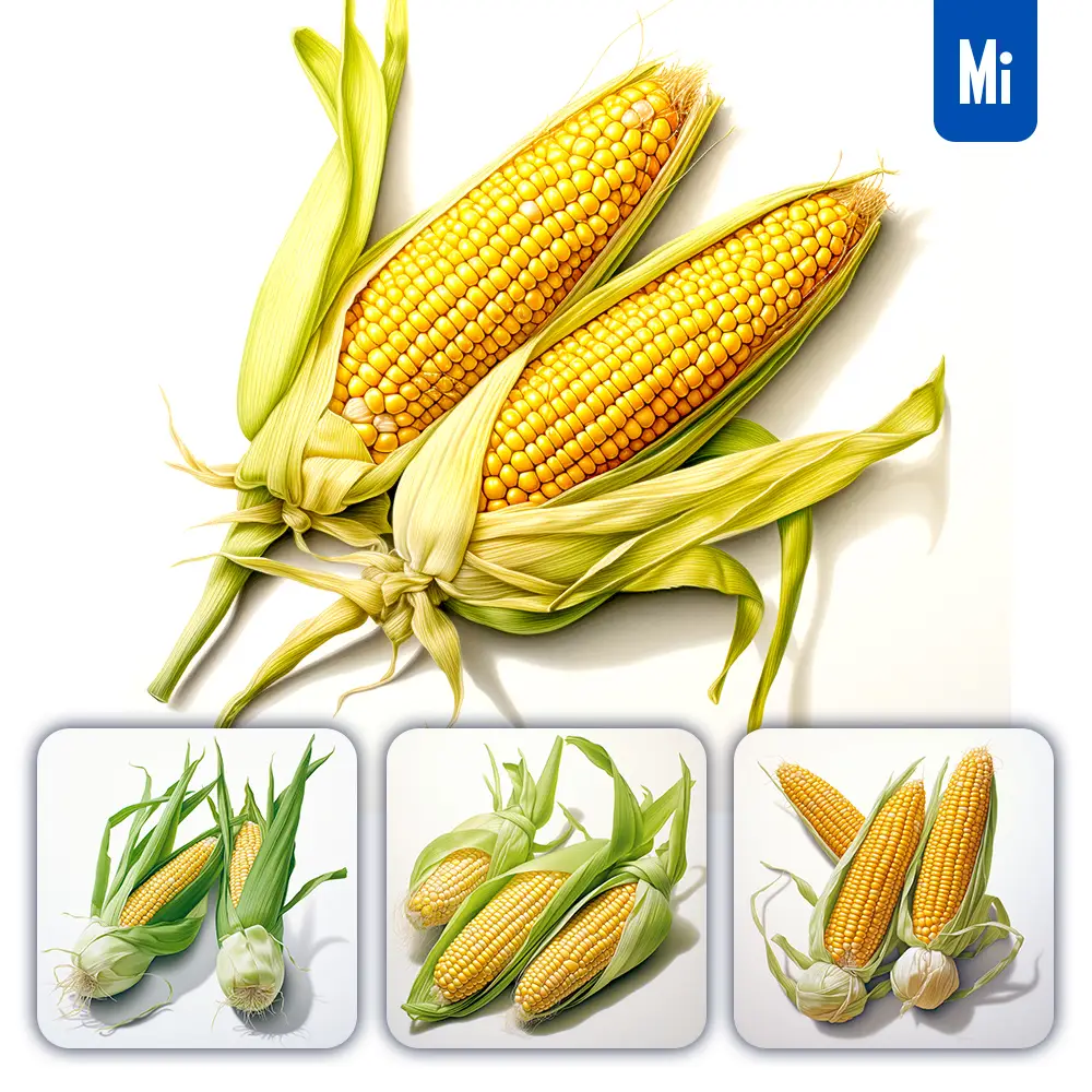 Midjourney Prompt Corn Detailed Illustration Painting