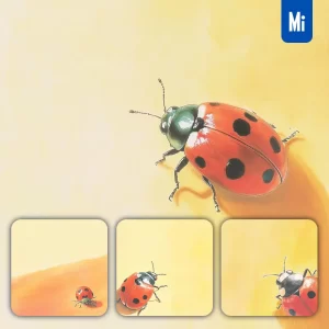 Midjourney Prompt Red Ladybird Close Up Coccinellidae Photography