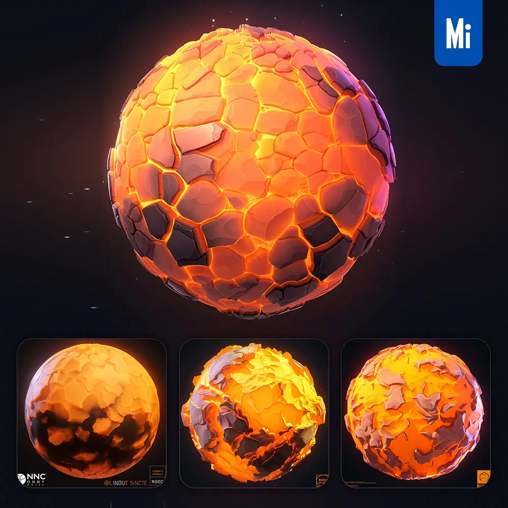 Midjourney Prompt Sun Icon Design UI 3D Rendering Game Planet