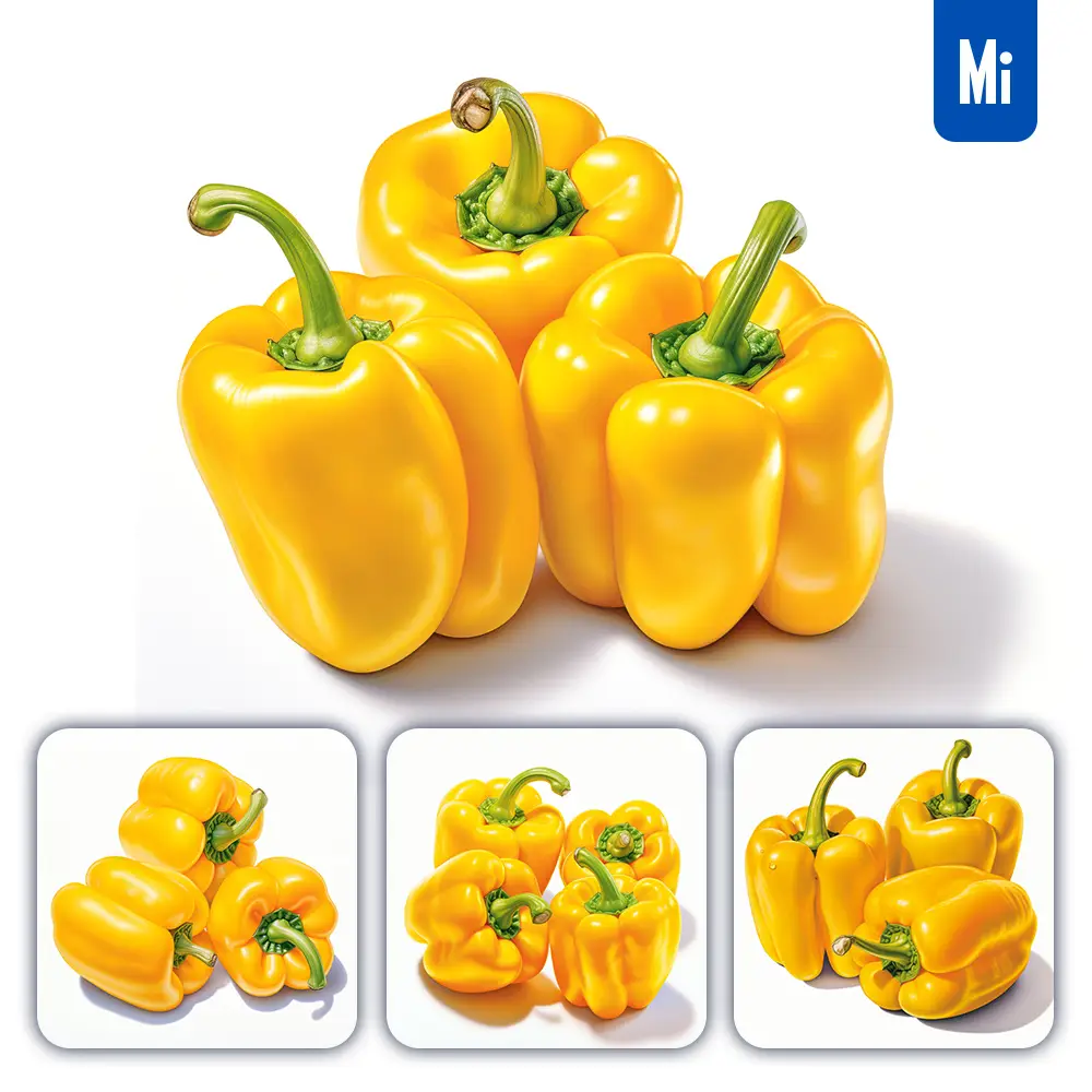 Midjourney Prompt Yellow Bell Pepper Vegetable Detailed Illustration Painting