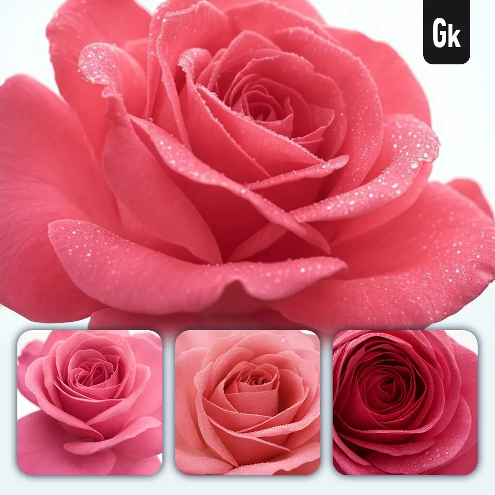 Grok Prompt Rose Flower Petals Close Up Photography