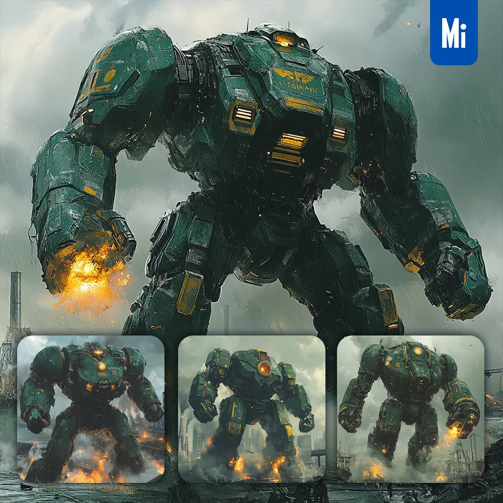 Midjourney Prompt Cherno Alpha Mecha Combat Sci-fi Heroic War Machine Painting Character Design Setting Science Fiction Action Fight