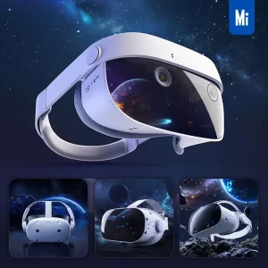 Midjourney Prompt VR Headset Virtual Reality Glasses Screen Outer Space Sky 3D