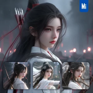Midjourney Prompt Girl Beautiful Chinese Woman Ancient Costume Animation 3D