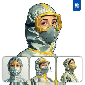 Midjourney Prompt Woman Medical Care Nurse Doctor Portrait Animation Illustration