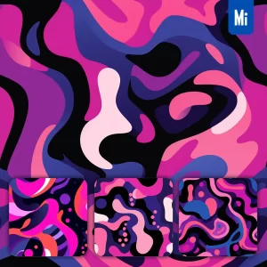 Midjourney Prompt Abstract Pink Purple Shape Background Wallpaper Pattern