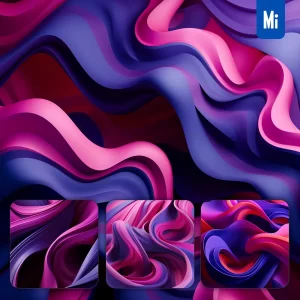 Midjourney Prompt Abstract Purple Pink Pattern Wallpaper 3D Background