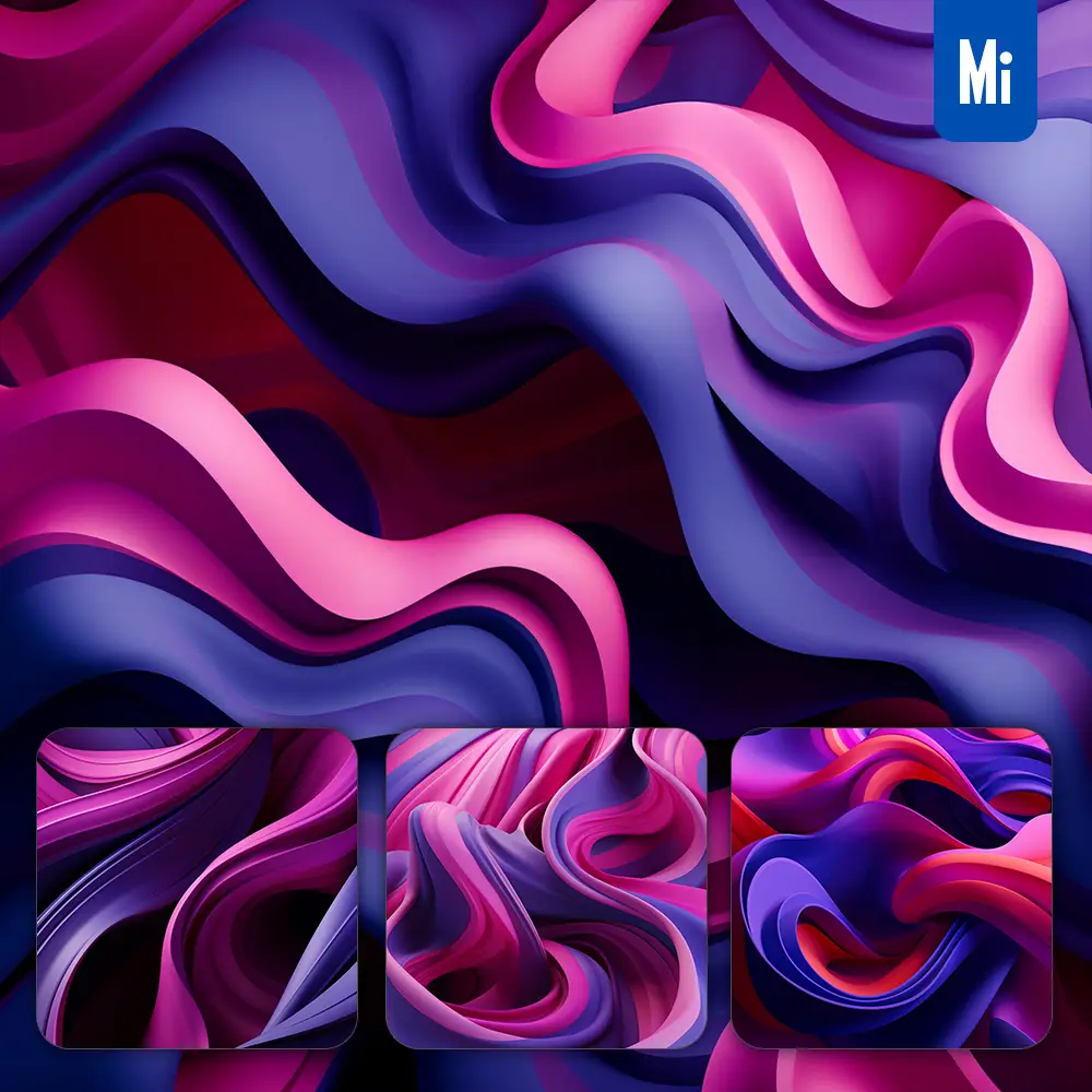 Midjourney Prompt Abstract Purple Pink Pattern Wallpaper 3D Background