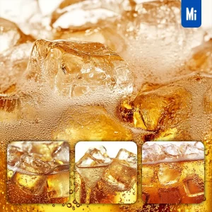 Midjourney Prompt Beer Cold Ice Cube Block Photography