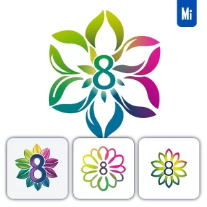 Midjourney Prompt Flower Logo Daisy Vector Design Colorful
