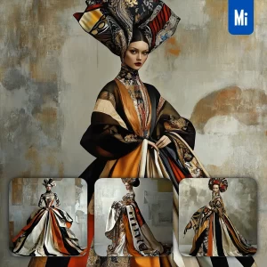 Midjourney Prompt Lady Woman Classical Countess Renaissance Medieval Primitive Portrait Oil Painting