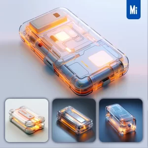 Midjourney Prompt Power Bank 3D Model Illustration