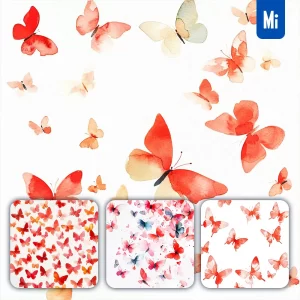 Midjourney Prompt Watercolor Butterfly Drawing Painting Pattern Illustration