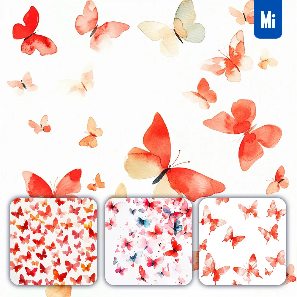 Midjourney Prompt Watercolor Butterfly Drawing Painting Pattern Illustration