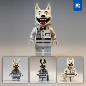 Midjourney Prompt Lego Dog Minifigure Character Toy Animal